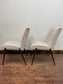 Pair of off-white / light grey textured fabric chairs
