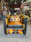 Stunning patchwork leather armchair