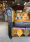 Stunning patchwork leather armchair