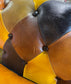 Stunning patchwork leather armchair