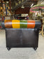 Stunning patchwork leather armchair