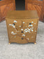 Vintage Hand-Painted Floral & Bird Chest of Drawers – 5 Drawer Oriental Style