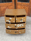 Vintage Hand-Painted Floral & Bird Chest of Drawers – 5 Drawer Oriental Style