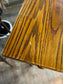Rectangular poseur table with brass stud detail