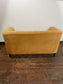 Mustard Yellow Velvet 2 Seater Sofa/Curved Channelled/Retro Style