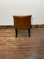 Set of 4 Tan Leather Effect Tub Chairs