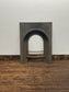 Antique Cast Iron Fireplace Surround & Grate Victorian Arched Fire Basket