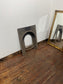 Antique Cast Iron Fireplace Surround & Grate Victorian Arched Fire Basket