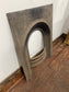 Antique Cast Iron Fireplace Surround & Grate Victorian Arched Fire Basket