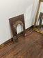 Antique Cast Iron Fireplace Surround & Grate Victorian Arched Fire Basket