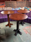 Set of 3 High Poseur Tables – Solid Wooden Tops – Pub Bar Restaurant Furniture