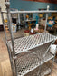 Shabby chic metal shelving unit