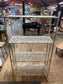 Shabby chic metal shelving unit