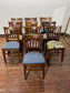 Set of 10 Traditional Wooden Dining Chairs – Brand New Seat Pads