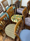 Set of 10 Traditional Wooden Dining Chairs – Brand New Seat Pads