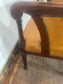 Tan Leather Armchair Traditional Carver Chair Dark Wood Studded Lounge Chair