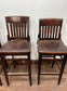 Set of 4 traditional wooden pub bar stools