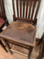 Set of 4 traditional wooden pub bar stools