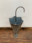 Silver metal umbrella stand