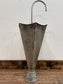 Silver metal umbrella stand