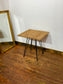 Solid Wood 2 Seater Dining Table Black Hairpin Legs Café Restaurant Table