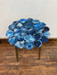 Blue agate side / end table