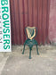 Irish Harp Cast Iron Chair Celtic Style Ornate Metal Pub Chair