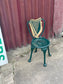 Irish Harp Cast Iron Chair Celtic Style Ornate Metal Pub Chair