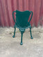 Irish Harp Cast Iron Chair Celtic Style Ornate Metal Pub Chair