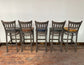 5 x shabby chic grey bar stools