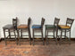 5 x shabby chic grey bar stools