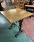 Vintage / retro solid brass pub table with cast iron base