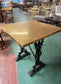 Vintage / retro solid brass pub table with cast iron base