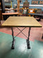 Vintage / retro solid brass pub table with cast iron base