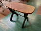 Retro / vintage style hammered copper top pub table