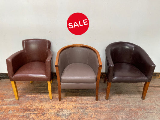 SALE! 3 for 2 mismatched tub chairs