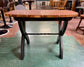 Retro / vintage style hammered copper top pub table