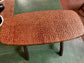 Retro / vintage style hammered copper top pub table