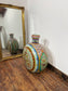 Hand-Painted Indian Rajasthani Decorative Bottle Vase Floral Folk Art Ornament