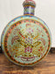 Hand-Painted Indian Rajasthani Decorative Bottle Vase Floral Folk Art Ornament