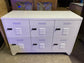 White metal cabinet with 6 individual lockers