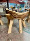 Rootwood Live Edge Dining Table & 2 Chairs Rustic Solid Wood Natural Set