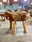 Rootwood Live Edge Dining Table & 2 Chairs Rustic Solid Wood Natural Set