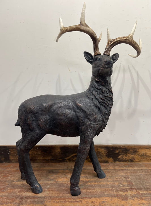 Large resin stag / reindeer for Christmas or garden ornament