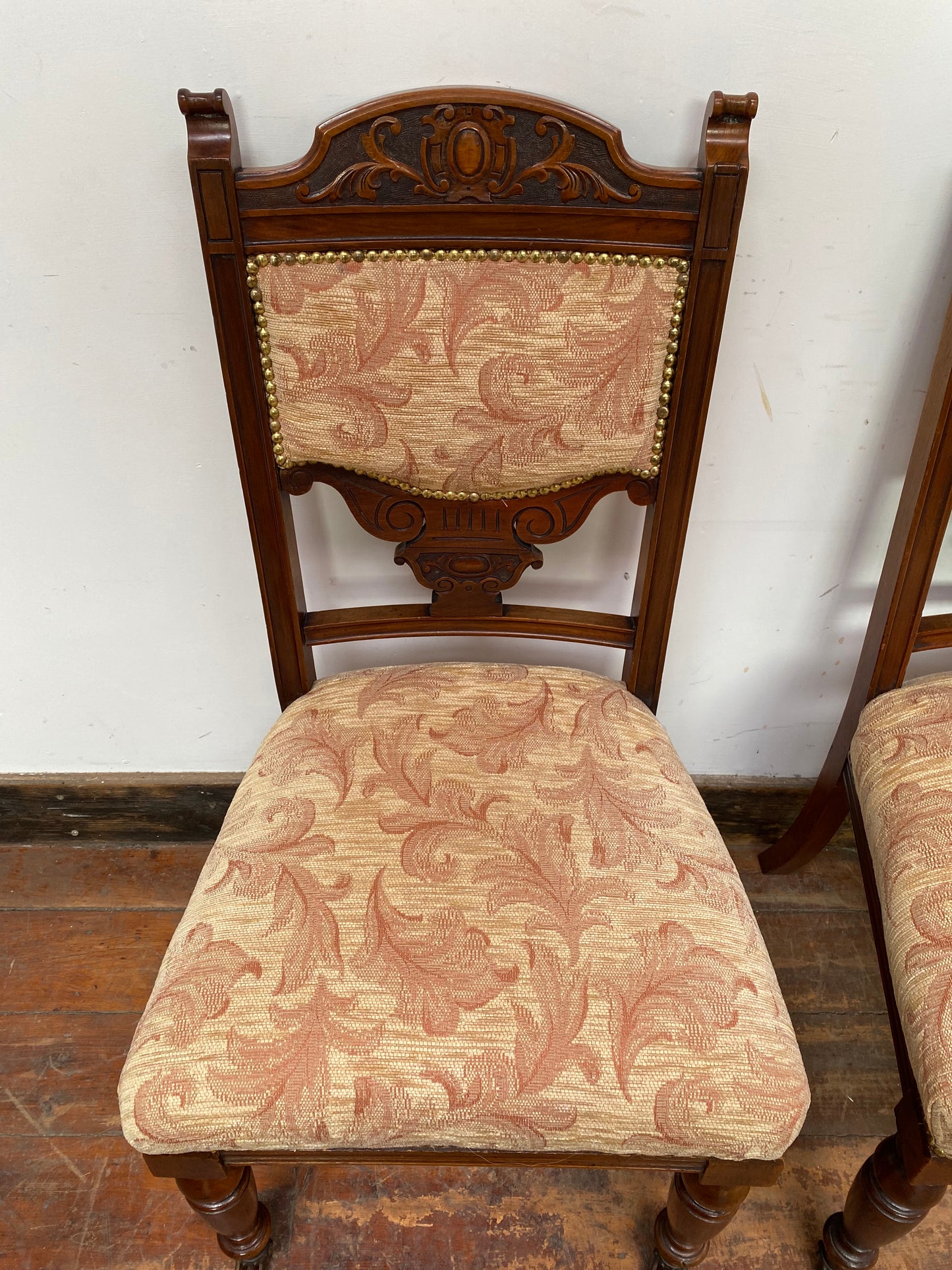 Pair of pretty matching antique chairs
