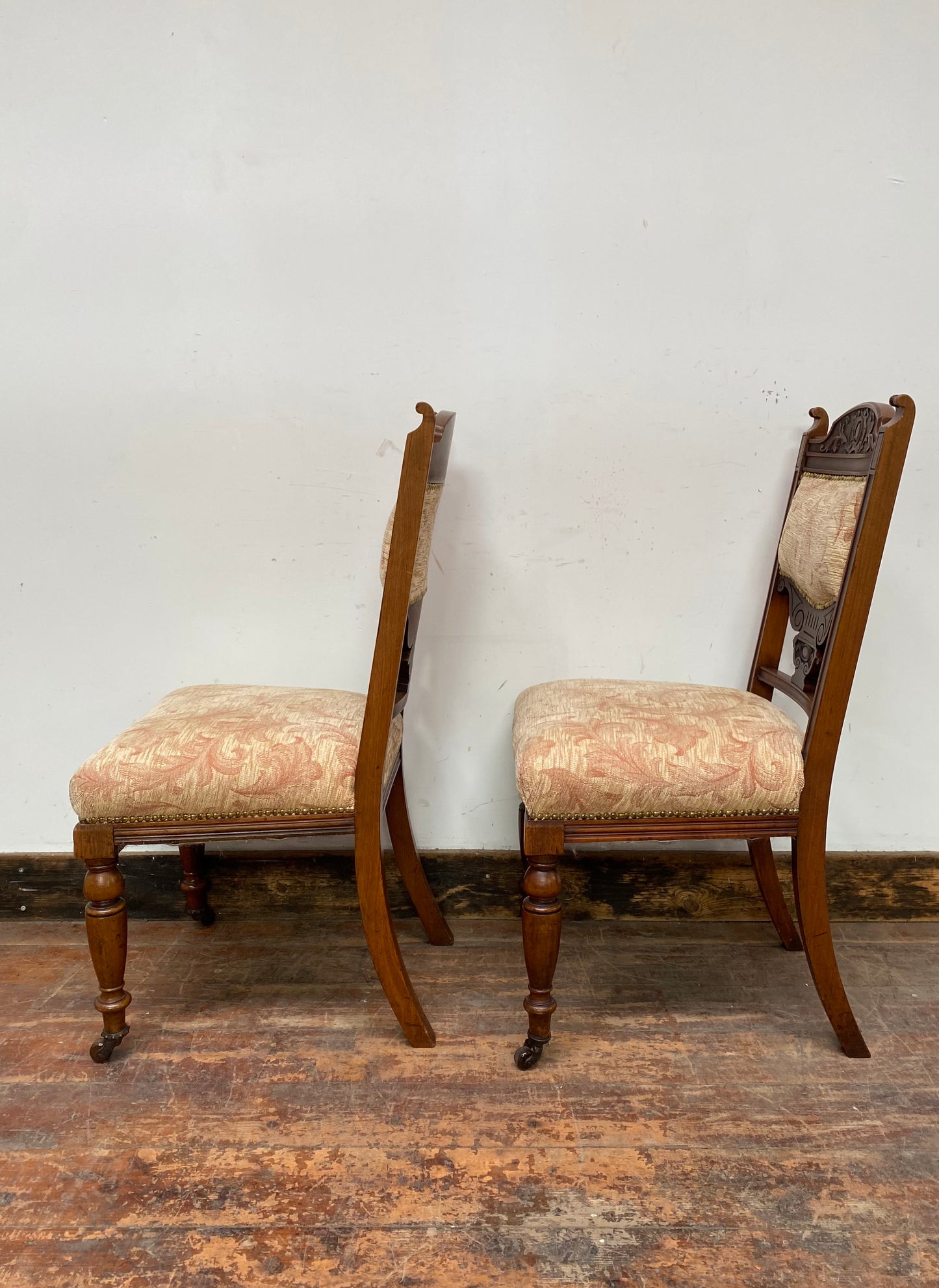 Pair of pretty matching antique chairs