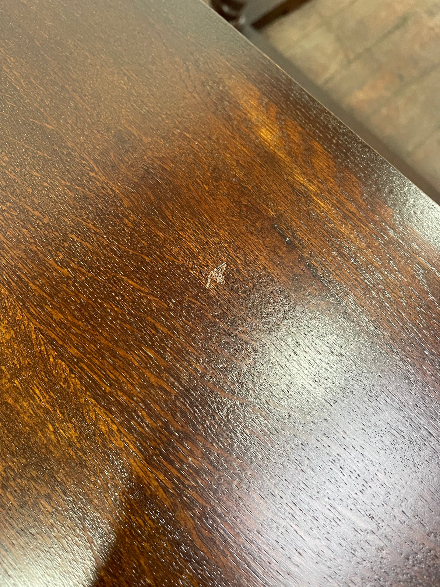 Pair of rectangular wooden pub tables with decorative legs