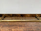 Ornate antique brass fire fender
