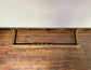 Ornate antique brass fire fender