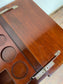 Antique 'rise and fall' hidden drinks cabinet